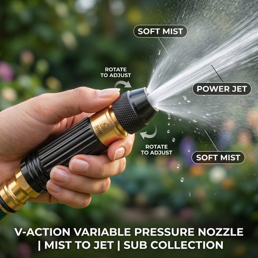 High Pressure Water Spray Gun Nozzle โ Solar Panel & Car Cleaning