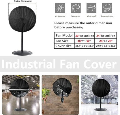 Pedestal Fan Cover Waterproof, Dustproof & Sunlight-Proof Stand Fan Protector