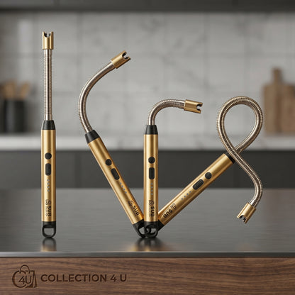 Electric USB Rechargeable Kitchen Lighter – Windproof Flexible Arc Lighter for Gas Stove, BBQ & Candles