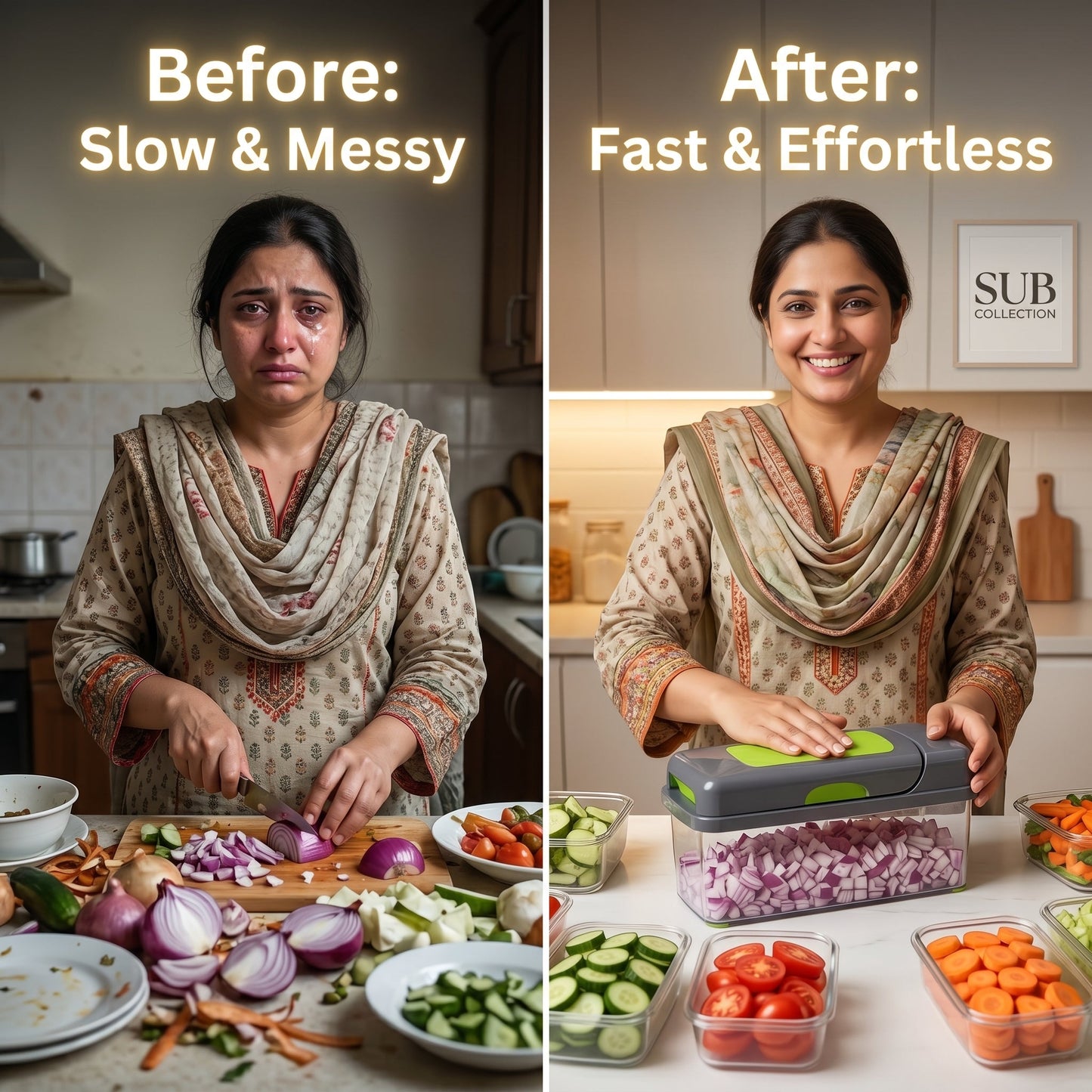 16 in 1 Nicer Dicer Plus Vegetable & Fruit Cutter – Multi Function Kitchen Chopper & Slicer