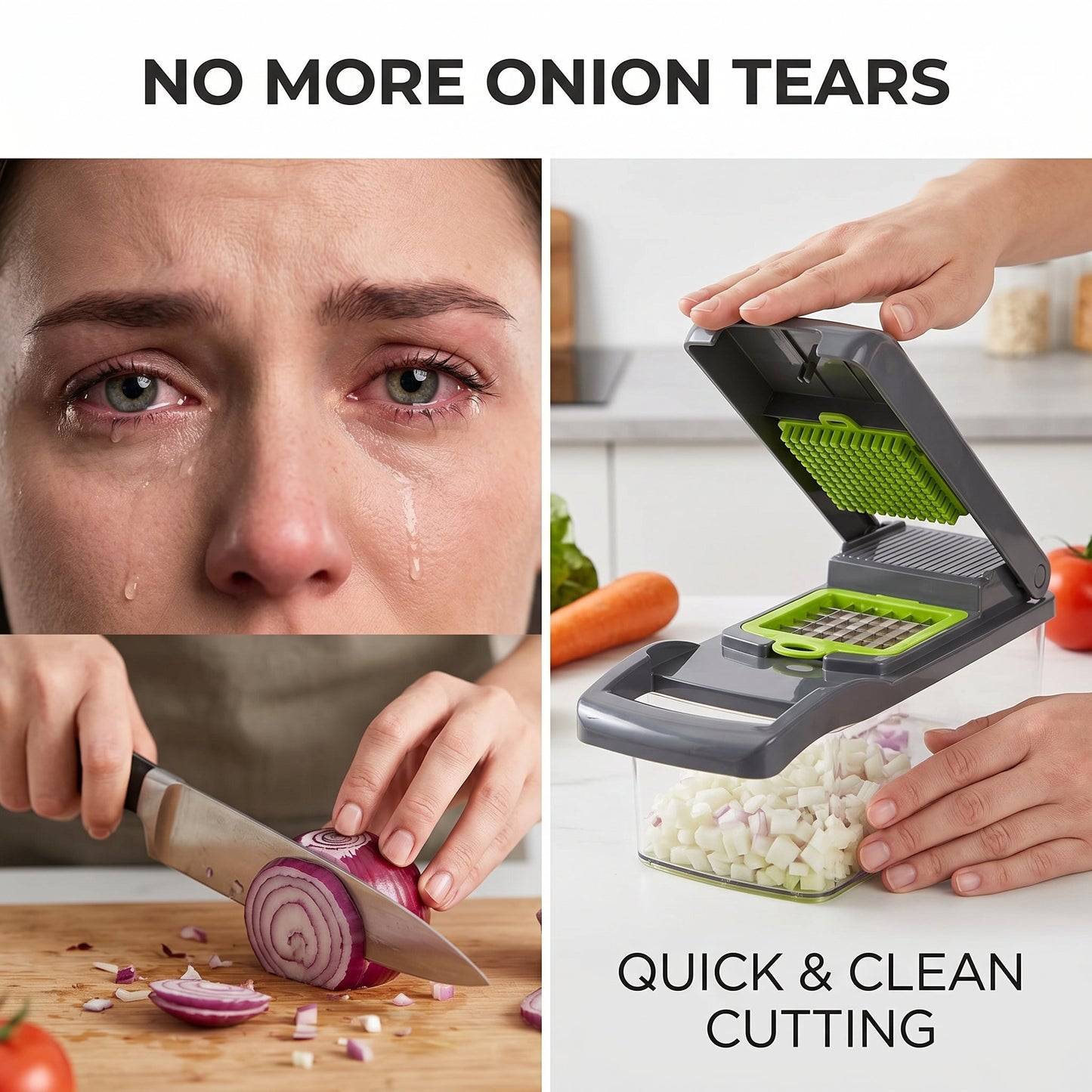 12 in 1 Nicer Dicer Plus Vegetable & Fruit Cutter – Multi Function Kitchen Chopper