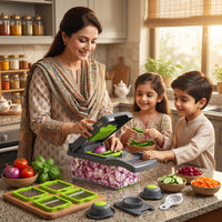 12-in-1 Nicer Dicer Plus – Multi-Function Vegetable & Fruit Chopper & Slicer | Pakistan's Best Kitchen Tool