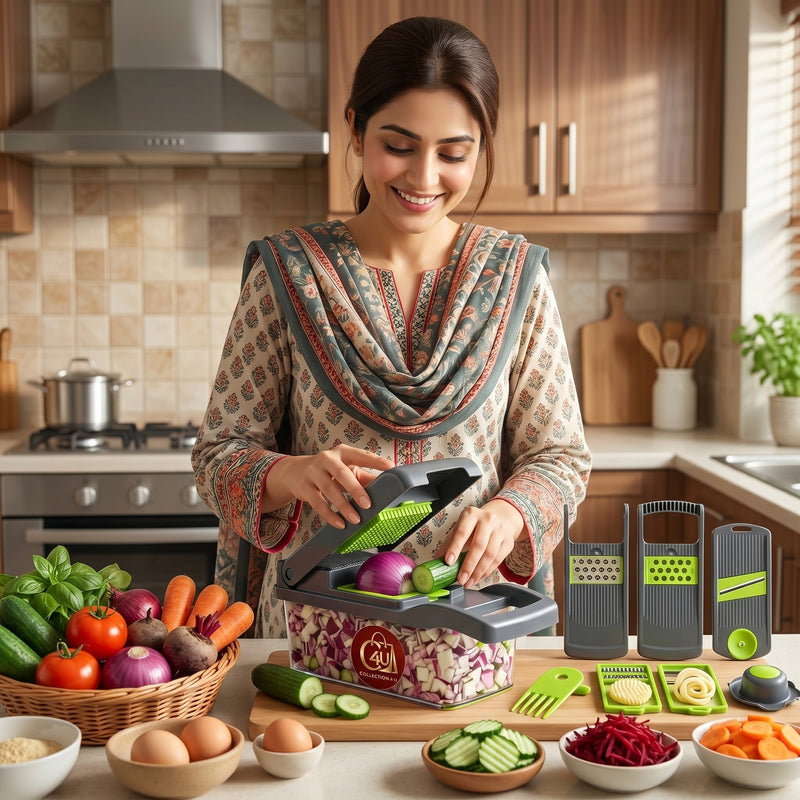 16-in-1 Nicer Dicer Plus – Multi-Function Vegetable & Fruit Chopper, Slicer & Dicer | Kitchen Time Saver