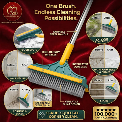 3-in-1 Deep Cleaning Brush – Powerful Scrubber for Floors, Walls, Tiles & Corners
