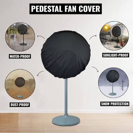 Pedestal Fan Cover Waterproof, Dustproof & Sunlight-Proof Stand Fan Protector