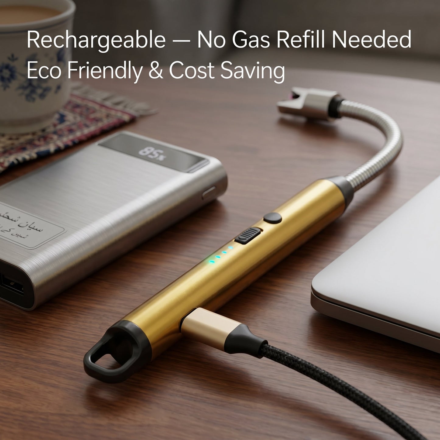 Electric Gas Lighter with USB Charging – Best for Kitchen & BBQ in Pakistan